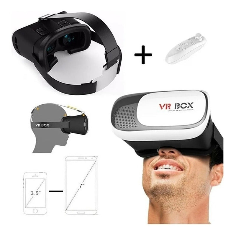 Gafas Realidad Virtual + Joystick Control Bluetooth