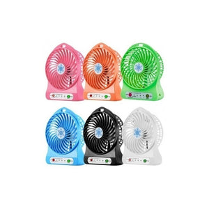 Ventilador Recargable Portátil Abanico Con Linterna Usb X Ma