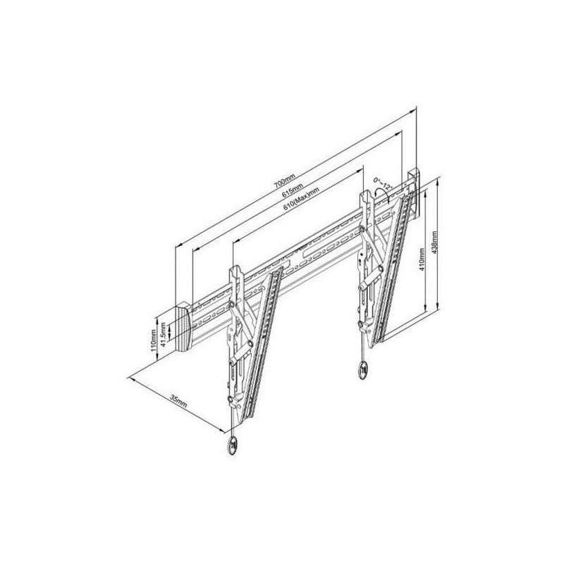 Soporte North Bayou Nbc3-t De Pared Para Tv/monitor De 40  A