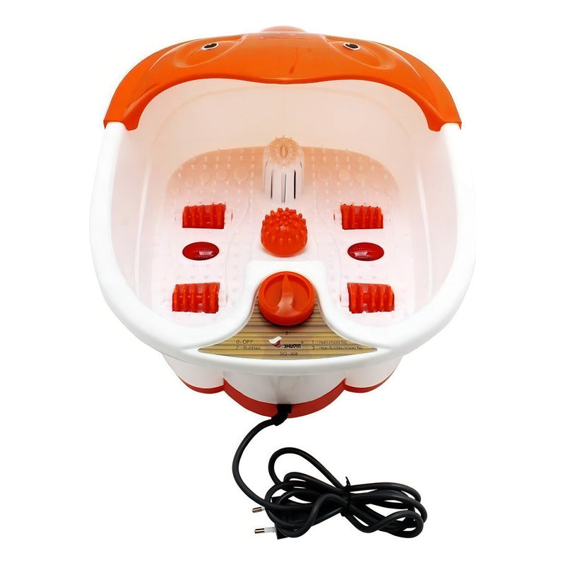 Spa Hidromasaje De Pies Infrarrojo Pedicure Baño Burbujas. C Color Blanco/naranja 110v/220v