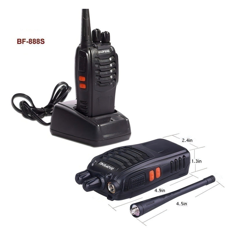 Set De 6 Radios Baofeng Bf-888s Walkie Talkie Inmediato