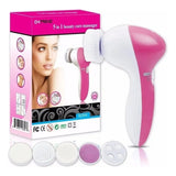 Spa Facial Mini Masajeador Electrico Para La Cara 5 En 1 Color Rosa Claro