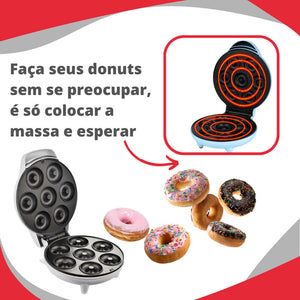 Mini Máquina De Rosquillas Hace 7 Rosquillas De Color Blanco Para Repostería De 110 V