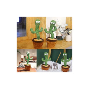 Juguete Muñeco Cactus Bailarín Recargable Imitador De Voz