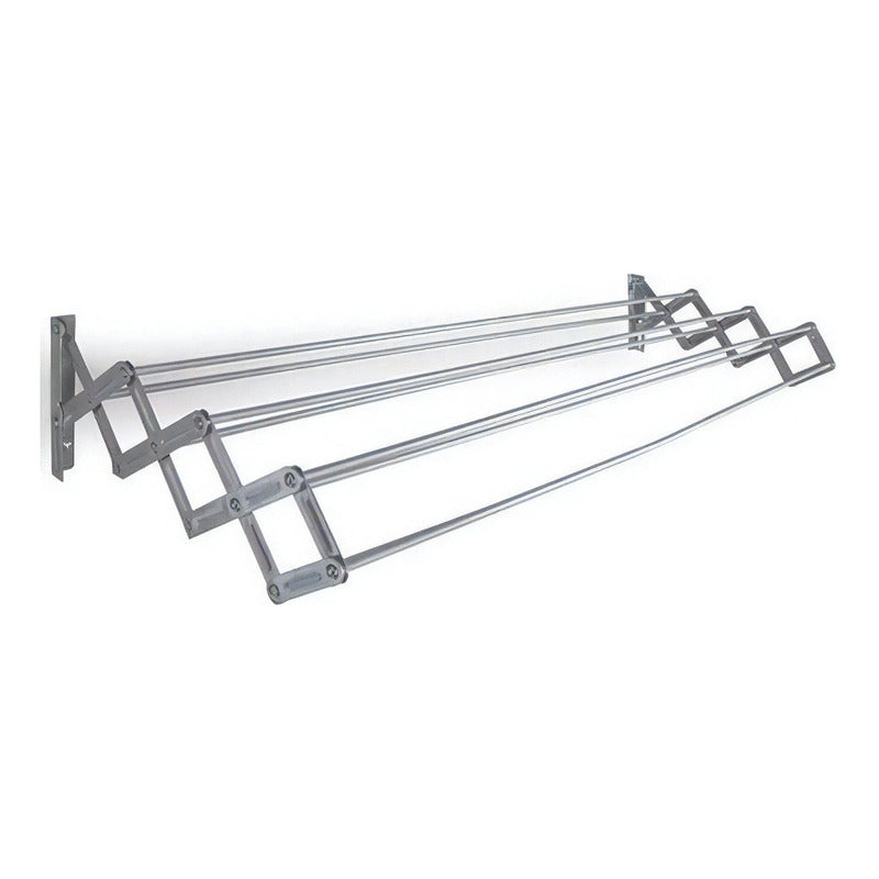 Tendedero De Pared Mor Plegable En Aluminio 8.4 Mts De Ropa