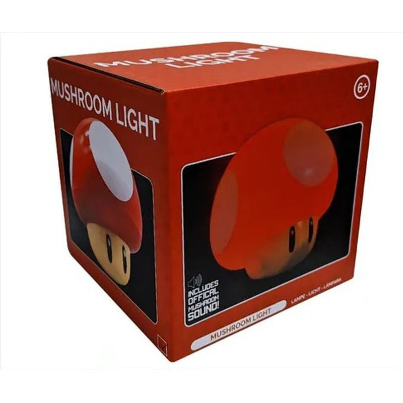 Lampara Hongo Mushroom 3d Luz De Noche Recargable Con Sonido